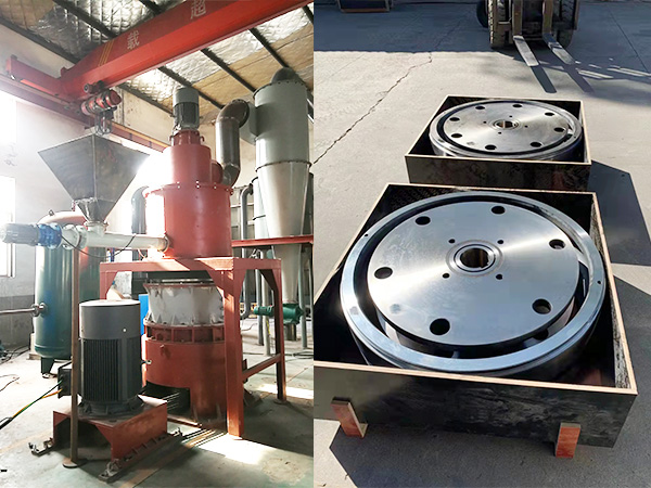 10微米重晶石粉末环辊磨+分级机生产线
